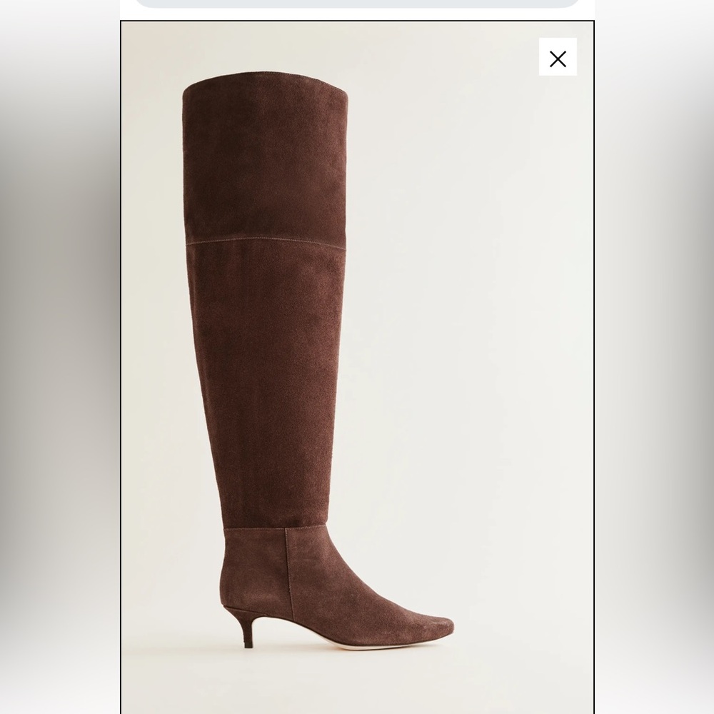 Reformation Chocolate Suede Boots